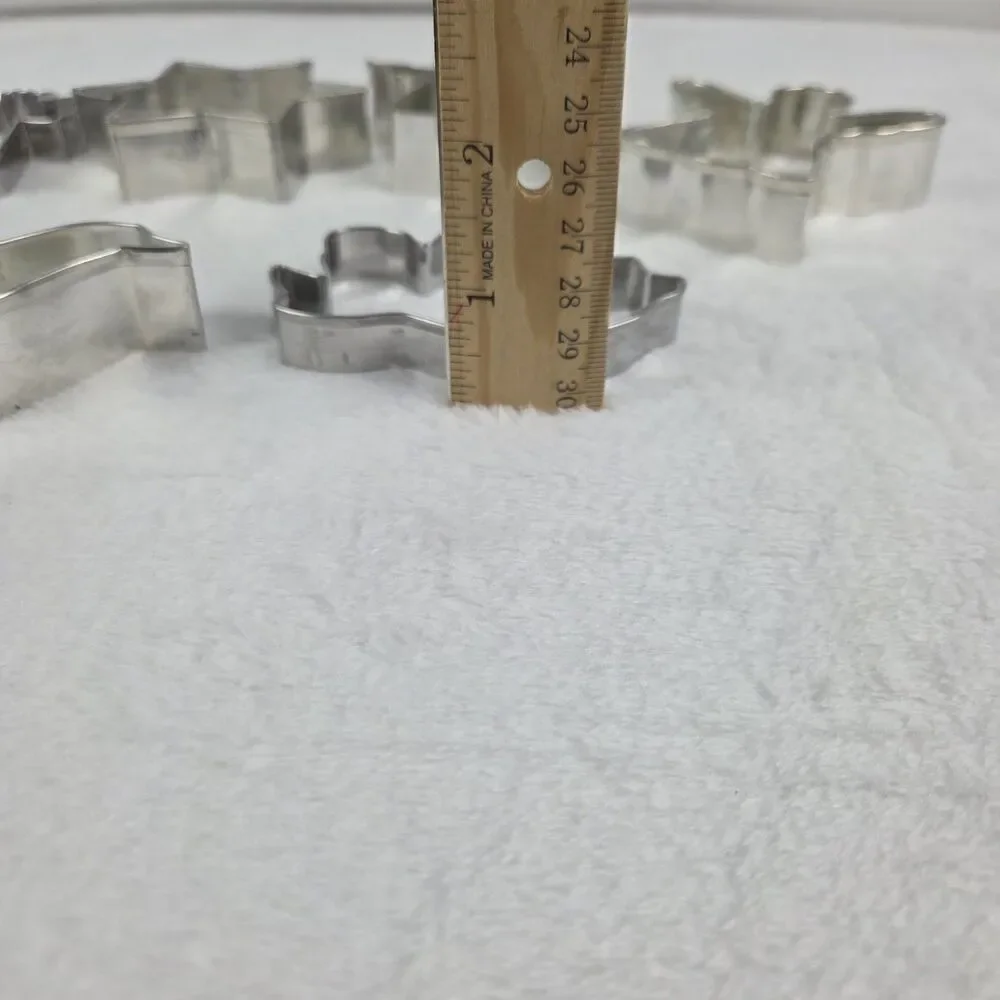 Metal Christmas Cookie Cutters Set of‎ 6 Angels Star Dove Cross Holiday Baking